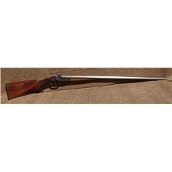 Harrington & Richardson 28 gauge double barrel, external hammers, checkered wood, rare, some rust an