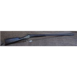 Win. 1885 Low Wall, .22 WCF, missing front and rear sights, wood shows wear, oct. barrel, sn 79079