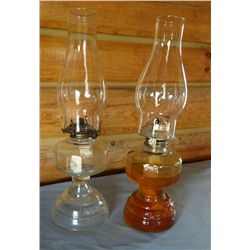 2 oil lamps