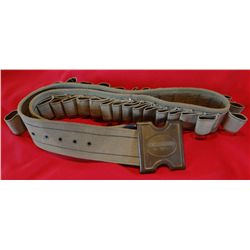Winchester shotgun ammo belt, canvas, made Anson Mills, Pat. 1881