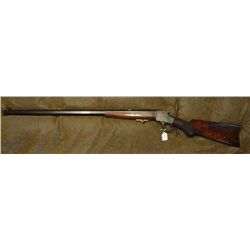 Win. 1885 High Wall, .38/55, sn 13519, pistol grip, 3X wood, #4 barrel, 32" oct. barrel, vener targe