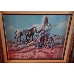Don Prechtel framed print, Chief Joseph, Nez Perce', 12" x 16"