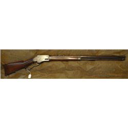 Whitney Kennedy rifle, .40/60 cal, 28" oct barrel, sn K448, brown gun w/ some blue showing. Above av