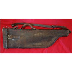 Winchester leather shotgun scabbard, fair