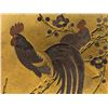 Image 4 : Gilt Bronze Plate with a Couple of Roosters, Signed, Meiji