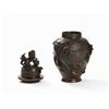 Image 2 : Bronze Vase with Lid, Relief of Dragon and Phoenix, Meiji
