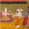 Image 8 : Miniature, Goddess Devi with Vishnu and Shiva, Kashmir, c. 1800