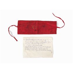Tereshkova, 1st Woman in space, Signed Red Armband