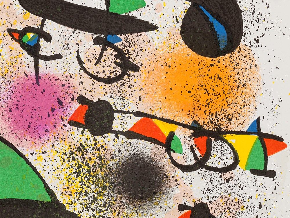 Joan Miró (1893-1983), Color Lithograph, 'Sculptures II', 1974