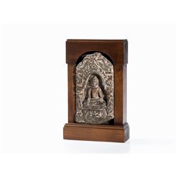 Schist Relief Buddha Shakyamuni, 10th-12th C.