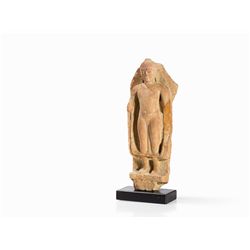 Sandstone Relief Figure of a Buddha, Gupta Period, 5th C.