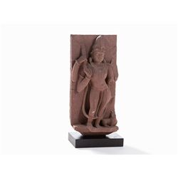 Sandstone Relief Stele of Ishana or Shiva, 11th/12th C.