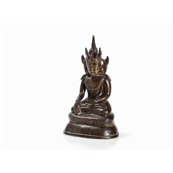 Bronze Figure of a Buddha in Bhumisparsa Mudra, 16th/17th C.