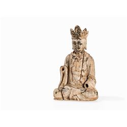 Wooden Figure of a Boddhisatva Guanyin, Yuan/Ming