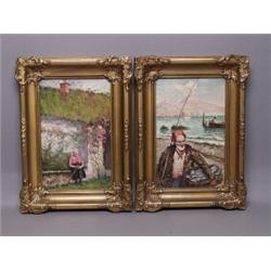 Pair of Italian Neapolitan Oil Paintings