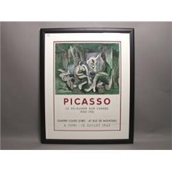 Picasso Pencil Signed Poster