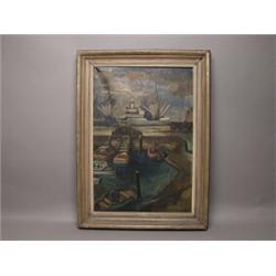 Dutch Oil on Canvas Signed Cuno Vanden Steene