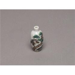 19th C Chinese Polychrome Snuff Bottle