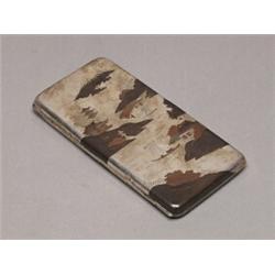 Japanese Inlaid Silver Double Cigarette Case