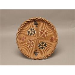 Finely Coiled Thompson River Basketry Tray