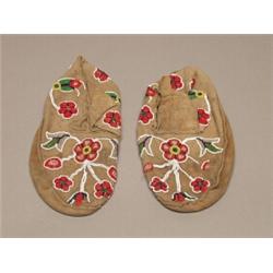 Old Plains Beaded Deerskin Mocassins c.1925