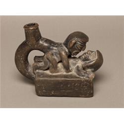 Pre-Columbian Chimu Stirrup Pot 1200-1463 AD