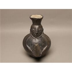 Peruvian Chimu Pre-Columbian Blackware Jug