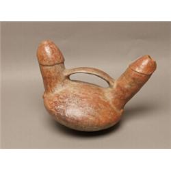 Pre-Columbian Mochia Phallic Vessel
