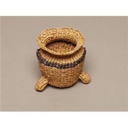 Unusual Haida Miniature Tripod Basket