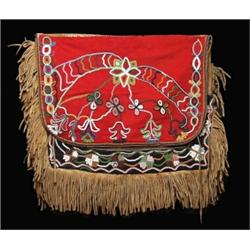 Very Fine Beaded Lether Saddle Bag