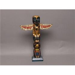 Kwakiutal Painted Totem Pole 