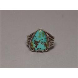 Navajo Silver & Turquoise Bracelet