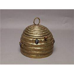 Old Brass Beehive Container