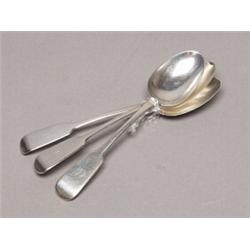 3 Canadian Sterling Teaspoons 1868-79