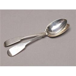 Sterling Pr of Canadian Dessert Spoons C 1890