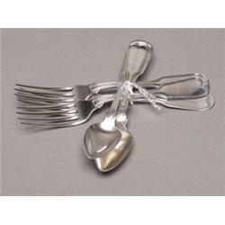 Sterling Set of 3 Forks & 3 Teaspoons 1831-52