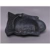 Image 2 : Patinated Iron Buddha Head Signed on Reverse