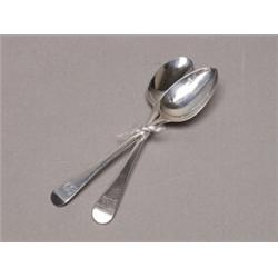 Sterling Pair of Teaspoons London 1808