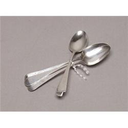 Sterling Set of 4 Teaspoons Edinburgh 1888-9