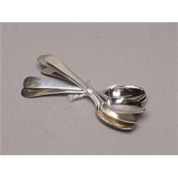 6 Sterling Teaspoons Newcastle 1808 "M"