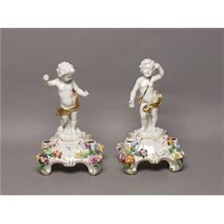 Pr Dresden Saxony Procelain Putti 
