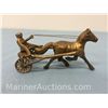 Image 2 : Solid brass racehorse and driver