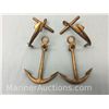 Image 1 : 4 solid brass anchors
