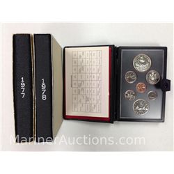 Lot of 3 Canadian Double Dollar Mint Sets 1977,1978,1979