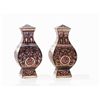 Image 1 : Pair of Vases FANGHU with Polychrome Painting, Han