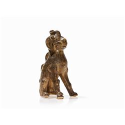 Guardian Figure of a Seated Qilin, Tang