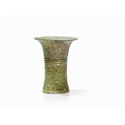 Bronze Vessel GU, Early Shang, Erligang, 1600-1400 BC