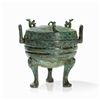 Image 11 : Lidded Bronze Vessel DING, Zhou Dynastie, 5th-4th C. BC