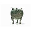 Image 2 : Lidded Bronze Vessel DING, Zhou Dynastie, 5th-4th C. BC