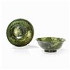Image 8 : Pair of Spinach-Green Jade Bowls, 18th/19th C.